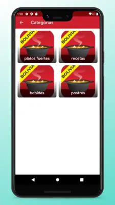 Bolivian Recipes - Food App android App screenshot 1